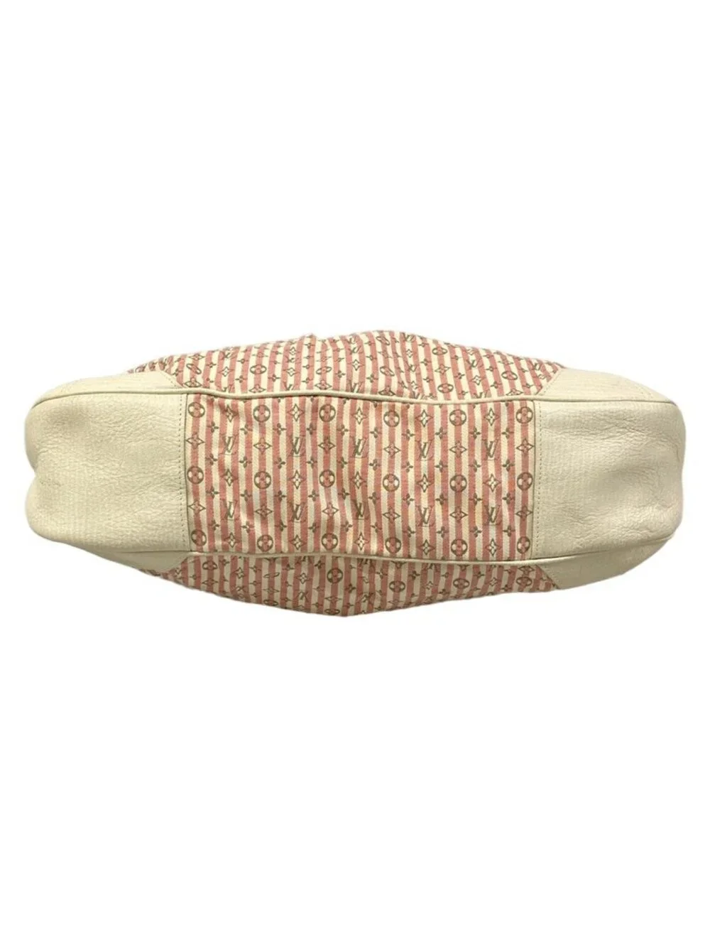 Louis Vuitton Handbag Monogram Mini Lin Croisette Marina GM Rouge Cotton Linen